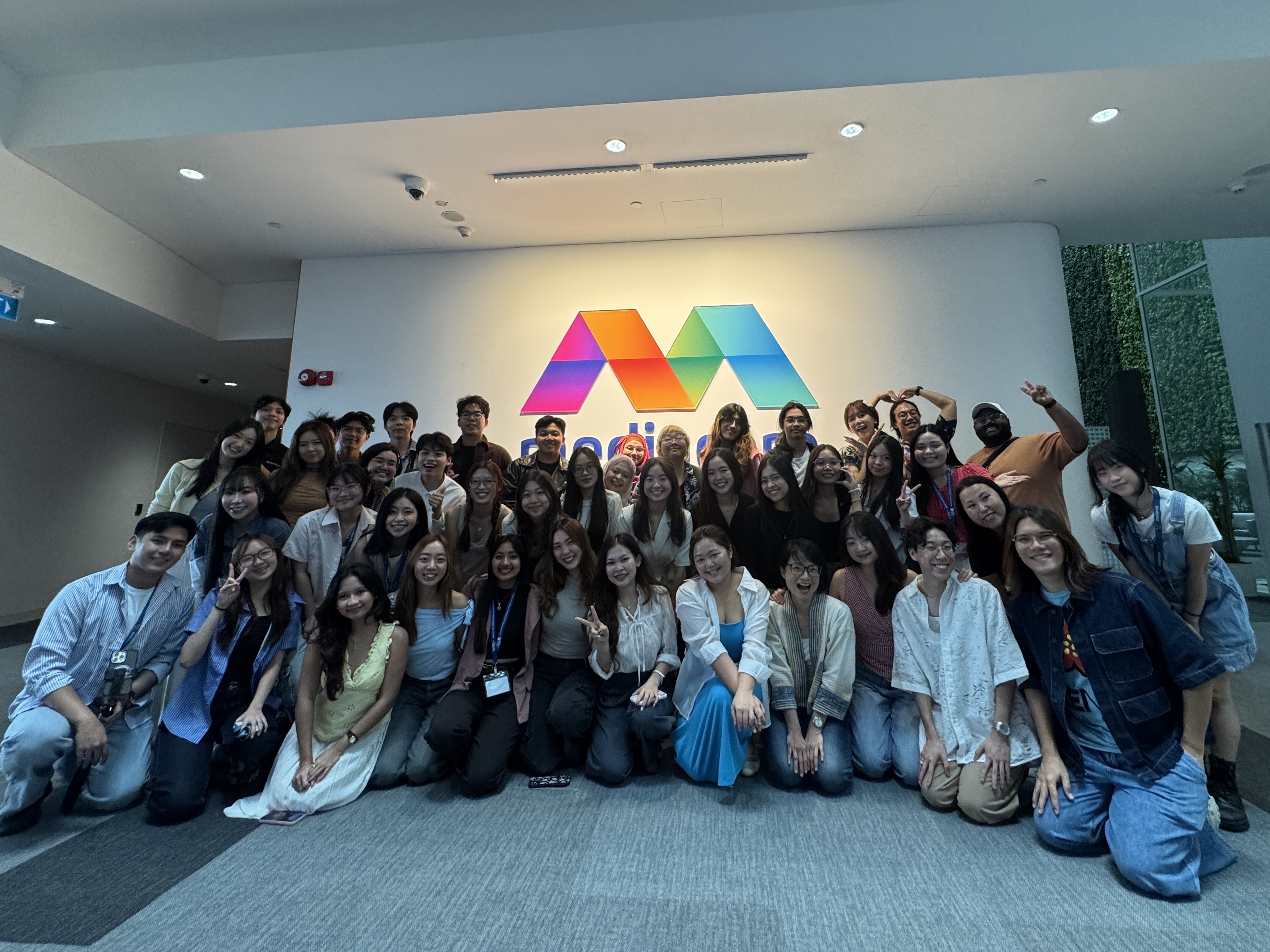 Fellows on an industry visit to MediaCorp